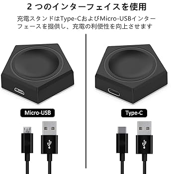 Amazon.co.jp: 2 in 1 Google Pixel Watch 充電器 - USB-C/Micro